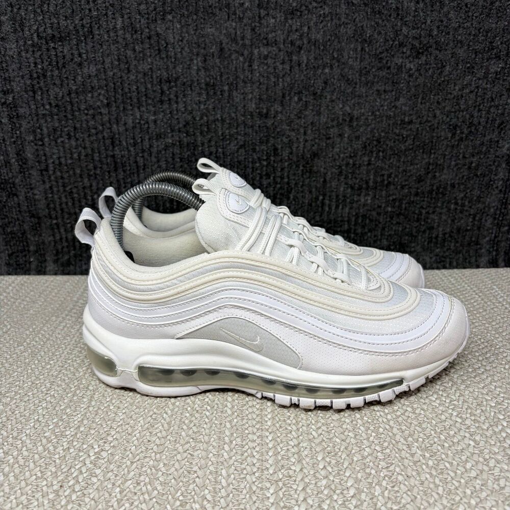 Nike Air Max 97 White Metallic Silver Womens 8.5 7Y 921522-104